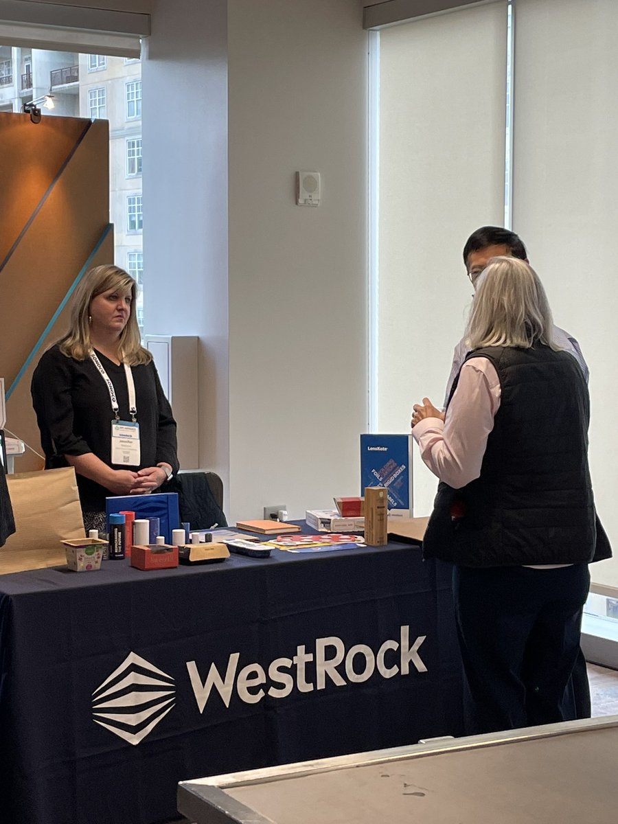 WestRock's tweet image. WestRock experts are on-site at Booth #7, Overlook East with info and demos – visit us to learn more about how we’re driving #packaging #sustainability. @SPCadvance @SPCspotlight #SPCadvance