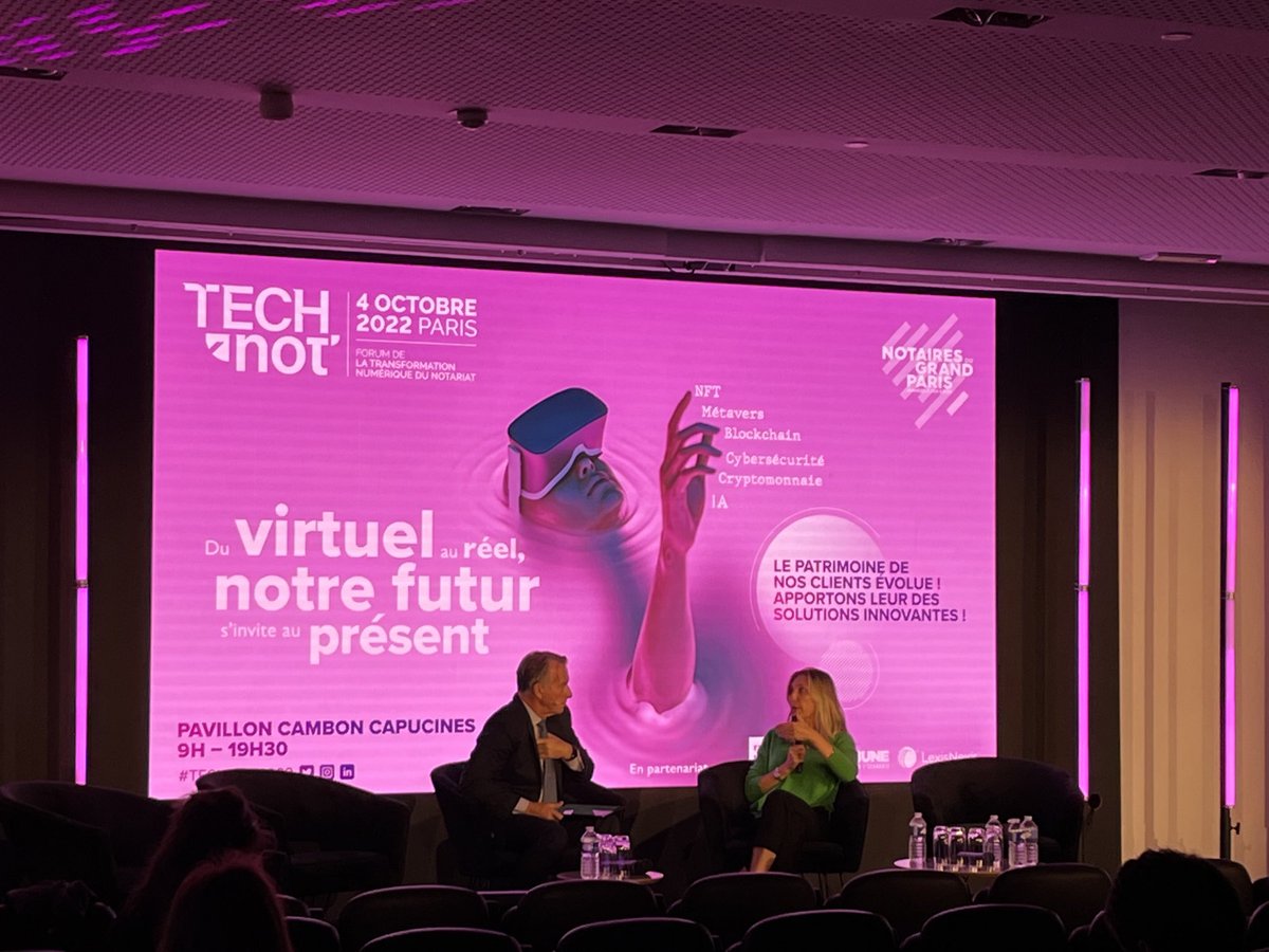 NotairesdeParis's tweet photo. #TECHNOT2022 « Comment le numérique responsable peut concilier développement économique et trajectoire RSE ? » Réponse avec Véronique Torner, co-fondatrice générale de @alterway pour clôturer la journée @ForumTechNot #notariat #innovation #RSE #environnement https://t.co/Let2Hixx59