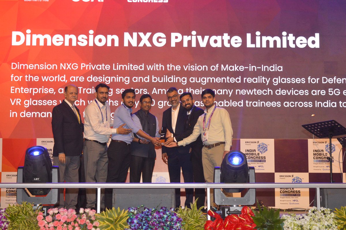 ajnalens's tweet photo. Awarded the Most Innovative Enterprise 5G Use Case Deployed in the Year 2022!

Indeed an incredible moment for the entire AjnaLens team.

Working in upskilling segment, this recognition would set the foundation of XR-based immersive learning for enterprises across all industries. https://t.co/tnfplUL2Bm