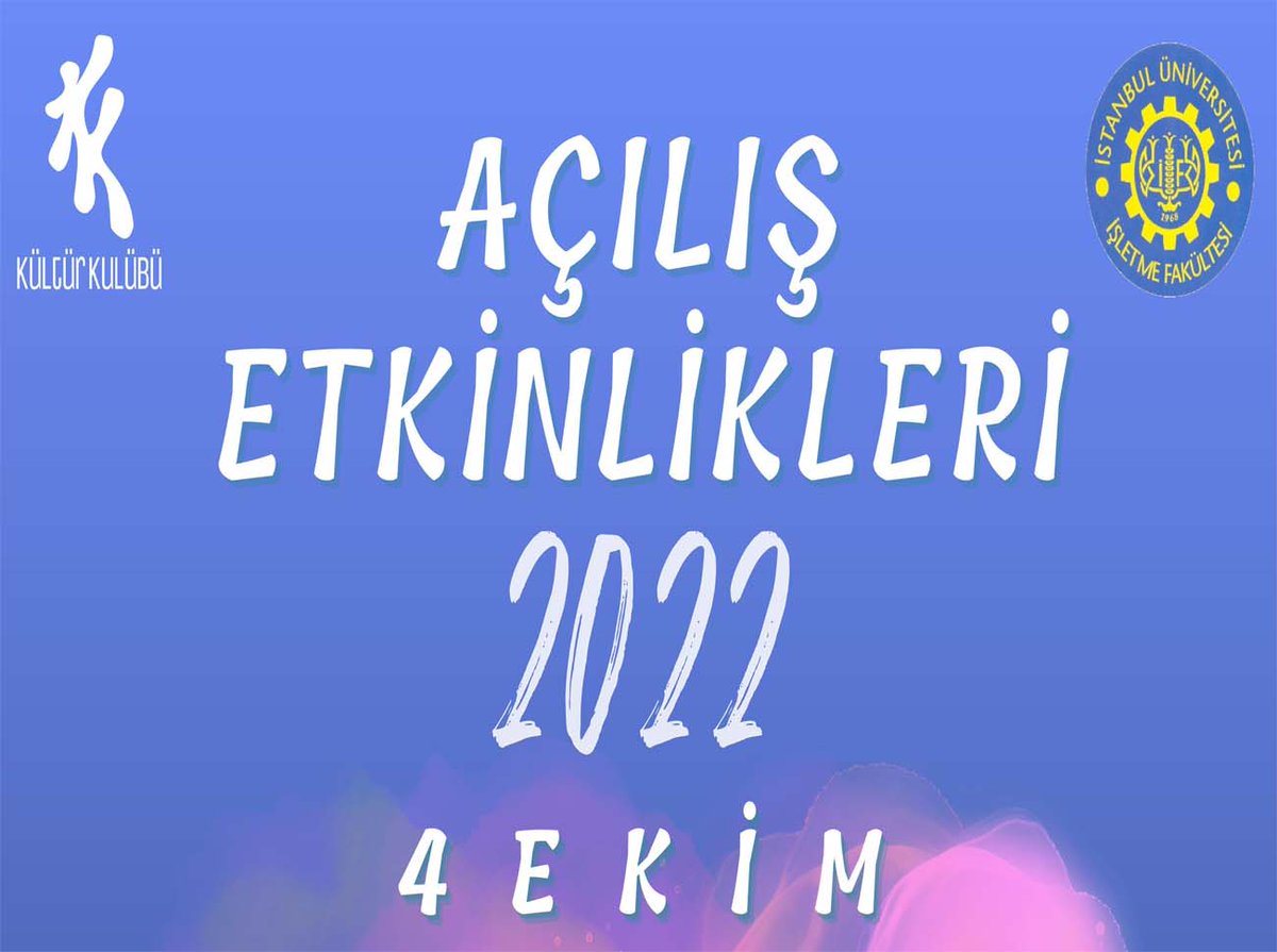 plazaenteli's tweet photo. Açılış Etkinlikleri 2022 İçin Geri Sayım - @brandingtrcom
▶ https://t.co/jHUtGsqmGv
#BrandingTürkiye #AçılışEtkinlikleri #Haberler #EtkinlikHaber #İstanbulÜniversitesi #İşletmeFakültesi #MedyaSponsoru #HaniKurumsaldık #KültürKulübü #Event #Etkinlik https://t.co/bj2STnyTuB
