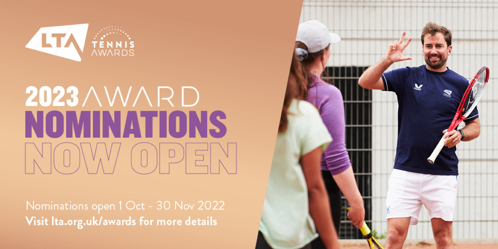 It's time to think about your nominations for the <a href="/the_LTA/">LTA</a>
2023 Tennis Awards!

View the Judging Criteria:
bit.ly/2023Criteria

Nominate here:
bit.ly/2023Nominate