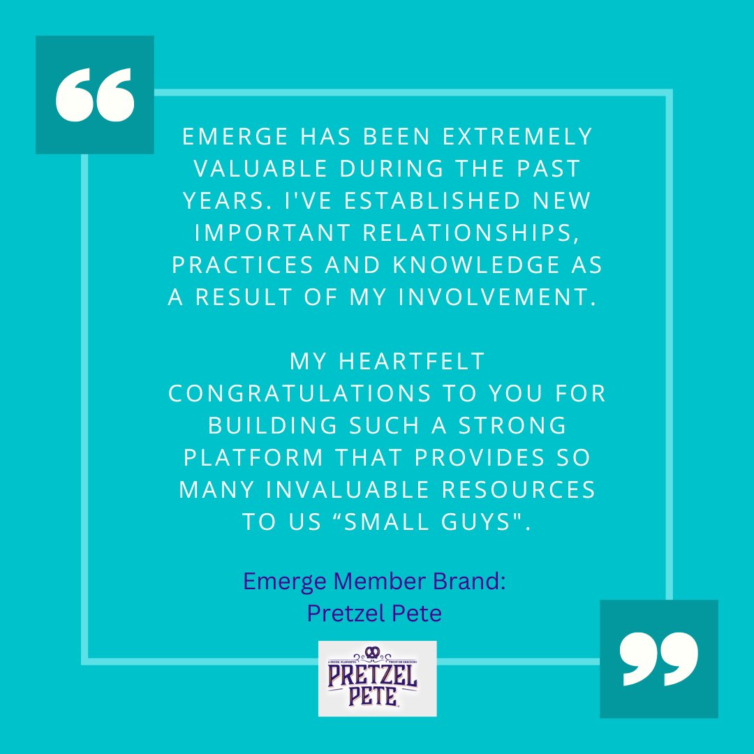 EmergeCPG Network (@emerge_net) on Twitter photo #grateful because we love helping growing CPG founders access the industry expertise and resources they need to successfully grow their #brand, #business and #sales. <a href="/SBGlobal_Foods/">Pretzel Pete</a> #grateful because we love helping growing CPG founders access the industry expertise and resources they need to successfully grow their #brand, #business and #sales. <a href="/SBGlobal_Foods/">Pretzel Pete</a>