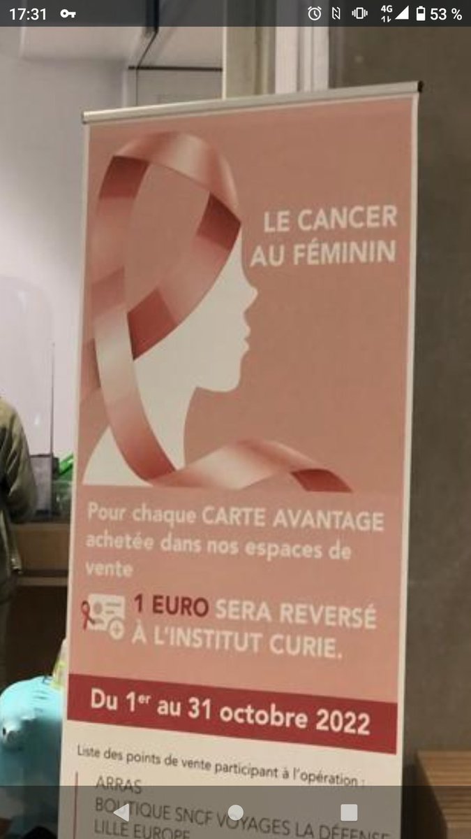 david_rogez's tweet photo. 💗 Pour l'@institut_curie et #OctobreRose du 1er au 31
👉 1€ reversé à chaque Carte Avantage achetée sur les points de vente @TGVINOUI de l'Axe TGV Nord

Bravo aux équipes engagées dans cette action inédite 👍 https://t.co/1Lr3tc4llU