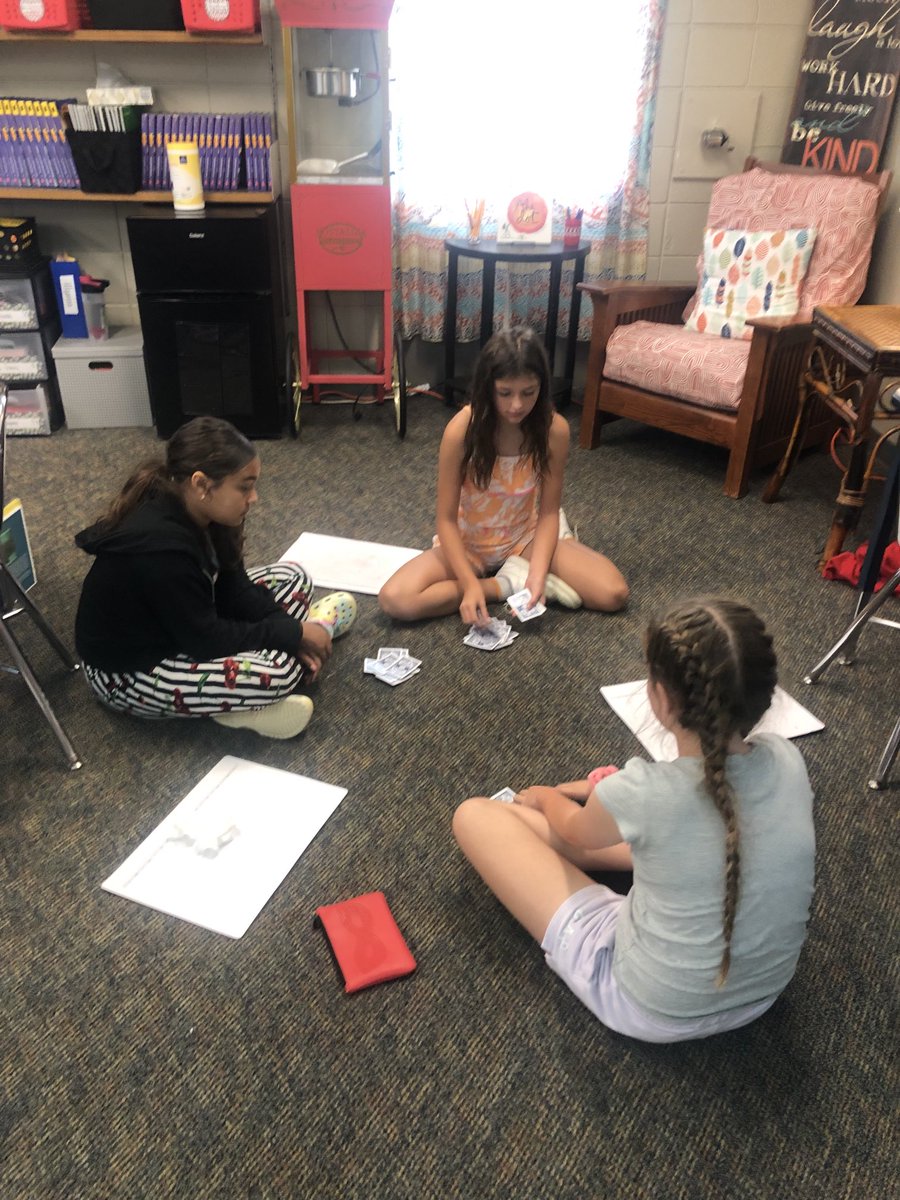 Card games with collaboration partners before math! Builds trusting relationships before diving into hard math together! #proud2bMPS