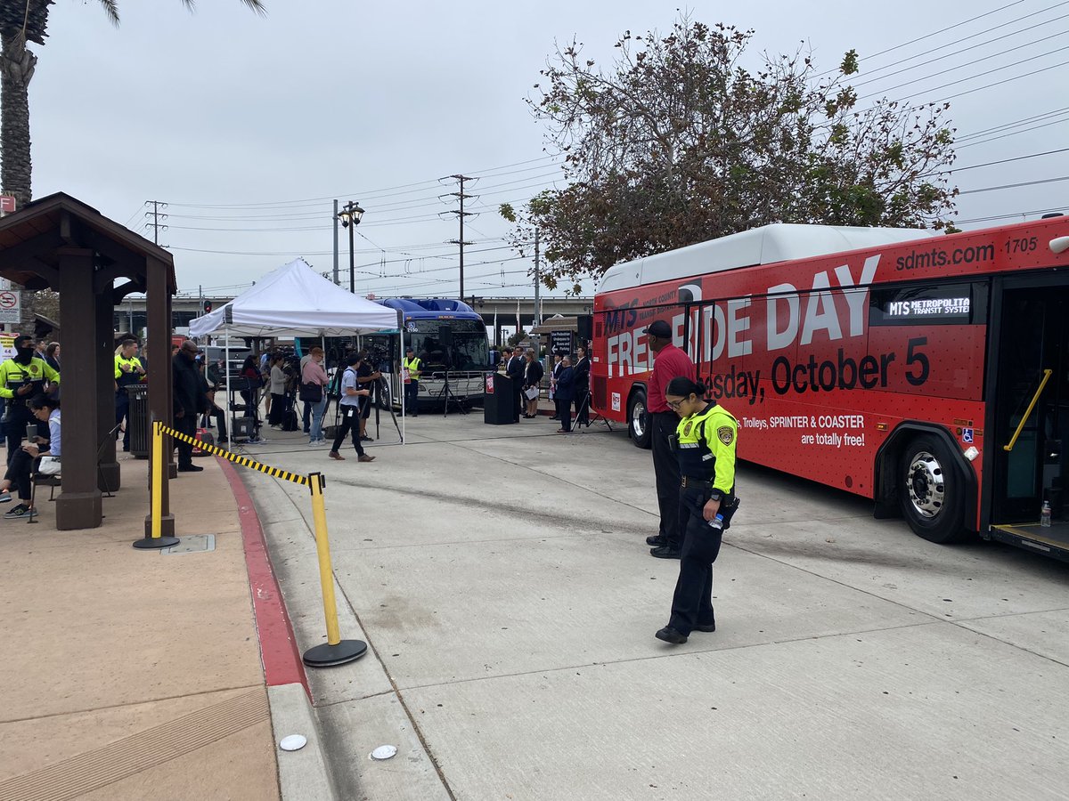 Don’t forget! Tomorrow, October 5th, is #FreeRideDay so you can take mass transit in #SanDiego County for FREE! #nbc7 <a href="/SANDAG/">SANDAG</a> <a href="/sdmts/">San Diego MTS</a>
