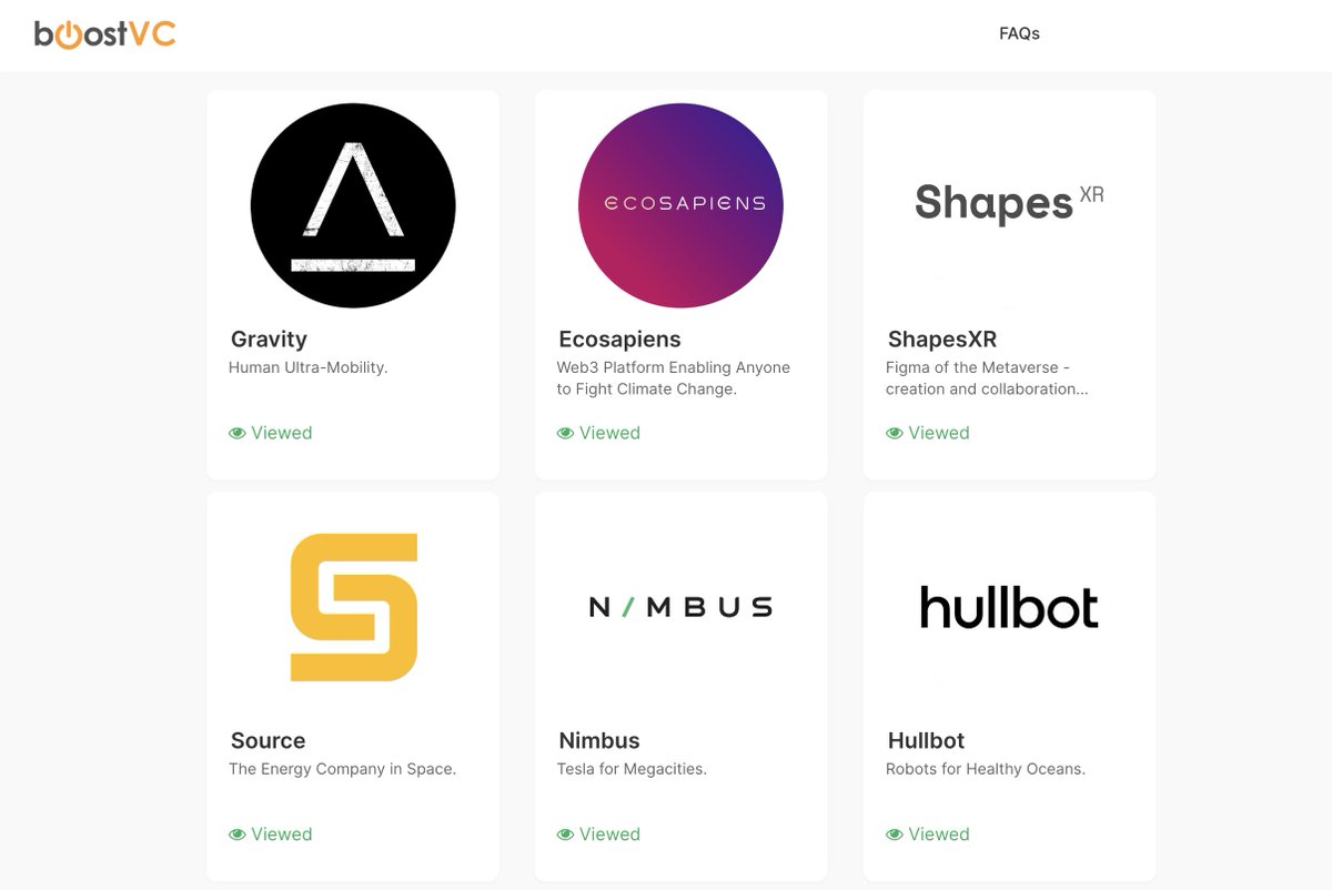 🎉 <a href="/BoostVC/">Boost VC</a> demo day kicking off right now 🎉 Here is a snapshot of what we mean by a Sci-Fi / DeepTech only demo day!

Jetpacks, NFTs, VR, space, robotics and more!

Not too late to register to see the pitches @ boost.vc/rsvp