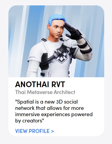 RVTANOTHAI's tweet photo. ์Now I'm Spatian Guides officially. Thank you https://t.co/URrRx7a6YA for giving me exposure to the world.
Follow me on https://t.co/URrRx7a6YA🔻Link below🔻
https://t.co/eU32vJq5jb
💰😺
#SpatianGuide👽#metaversecreator #spatialxr https://t.co/NgztQuBb1t