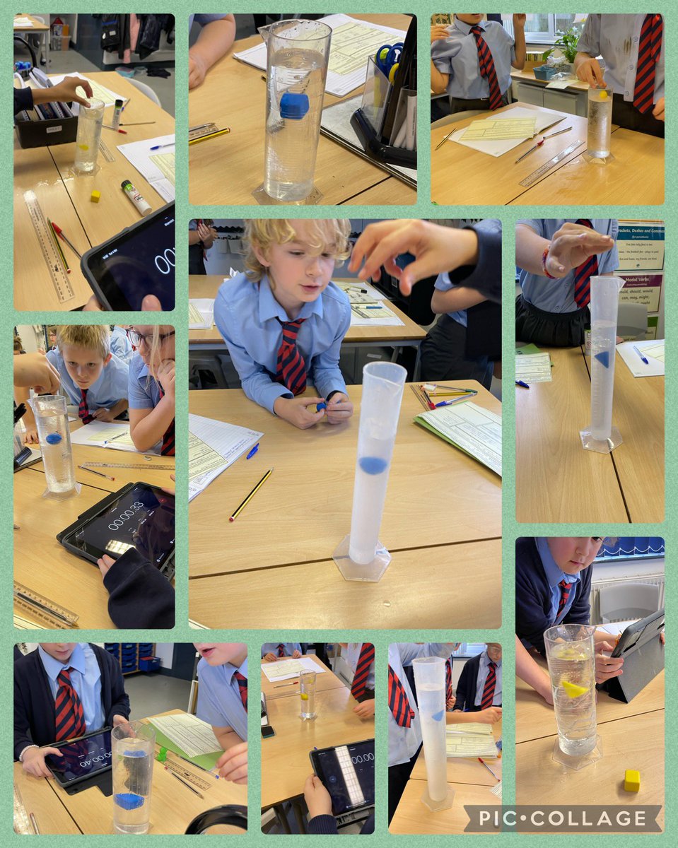 MrCornishTweets's tweet photo. Today, in science, Year 5 investigated ‘Does the shape of an object affect the amount of water resistance applied?’ Using 3 different shaped objects, they looked for high & low water resistance for each object and recorded their results. #BMscience @woolley_mrs @SwantonSarah https://t.co/SBze2qe9Ff