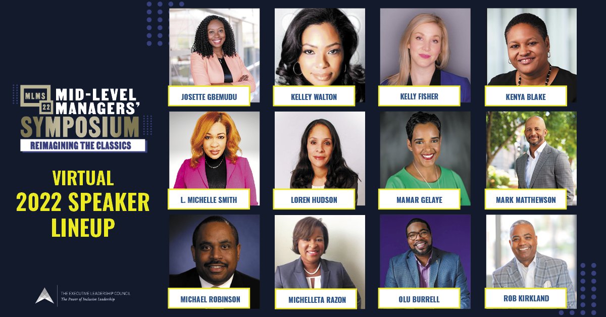 elcinfo's tweet photo. Thank you to all of our Mid Level Managers’ Symposium (MLMS), virtual speakers! 

Learn more about the MLMS here: https://t.co/VYV7PqHDTt 
#MLMS22 #BlackProfessionals #ReimaginingtheClassics https://t.co/N9YbEwgtBb