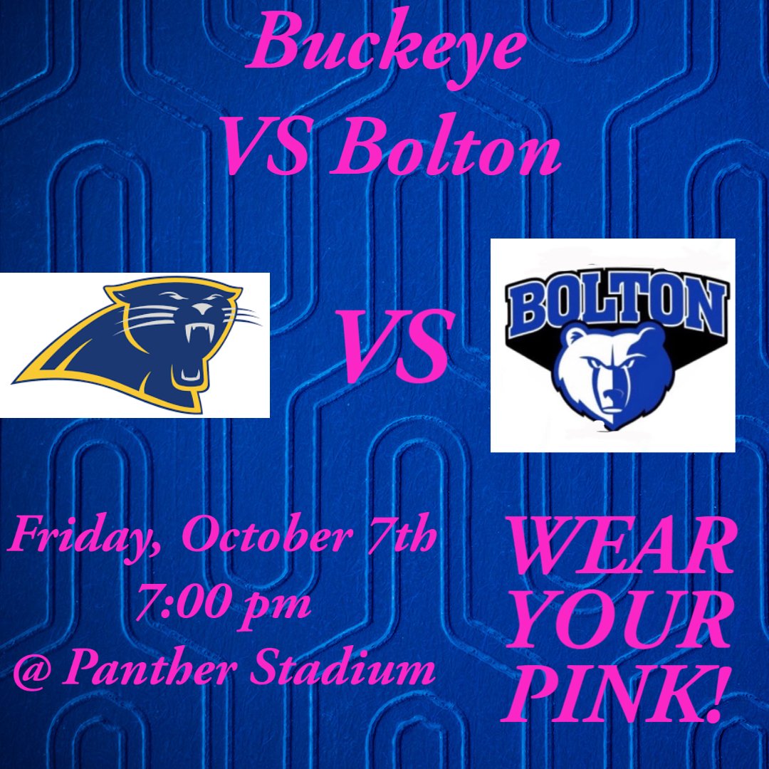 Coming up this week:
‼️Pink out Panther Stadium‼️