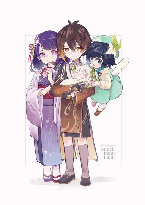 #原神 #GenshinImpact #zhongli #venti #RaidenShogun #Nahida バブ 