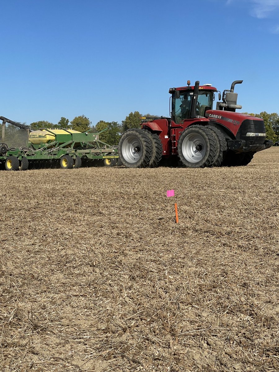 Perfect day for planting a Dyna-Gro wheat plot, all the new exciting varieties included!  ⁦<a href="/NutrienAgRetail/">Nutrien Ag Solutions</a>⁩ ⁦<a href="/NutrienEast/">Nutrien Ag Solutions-East</a>⁩ ⁦<a href="/DynaGroSeed/">Dyna-Gro Seed</a>⁩ ⁦<a href="/rileylaber/">Riley Laber</a>⁩ ⁦<a href="/GretaGrayHacker/">Greta Gray</a>⁩ ⁦<a href="/AgricenCo/">Agricen</a>⁩ ⁦<a href="/growloveland/">Loveland Products</a>⁩