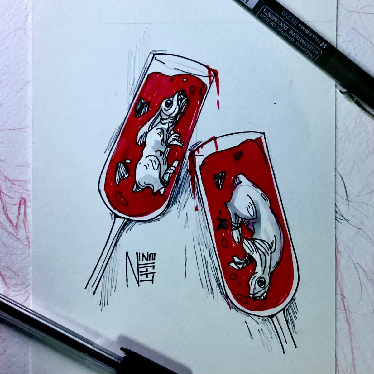 Day 4 : PARTY
#Revotober #revotoberday4 #inking