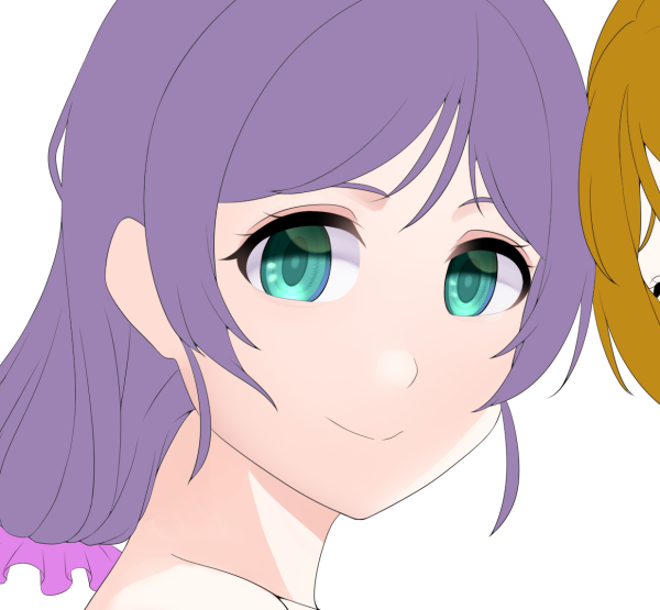 のんシティブな絵を描いています 