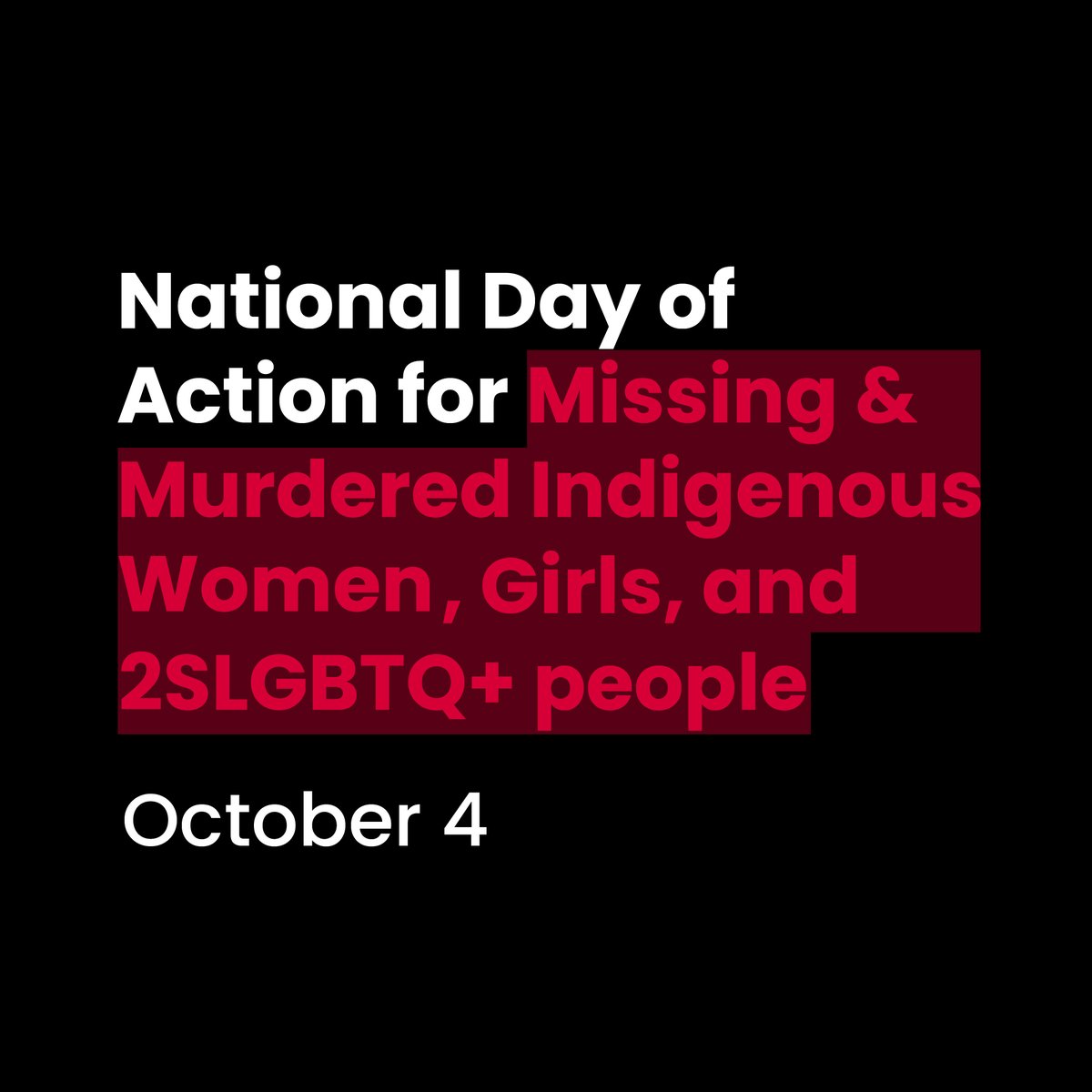 dsbn's tweet image. Today is the National Day of Action for #MMIWG2S. The prevalence of targeted violence among members of these groups is more than any other in Canada. They may be gone, but they are never forgotten. We honour their lives and remember those we have lost – today and always.❤️