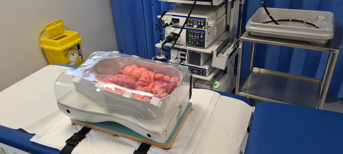 EndoscopyWest's tweet photo. Day 1 of the JAG Basic Skills in Colonoscopy Course running at the simulator centre @LJMU today. Expert faculty from around the NW: Cheshire & Merseyside, Lancashire & South Cumbria and Greater Manchester.#collaborativetraining #endoscopytraining @NHSHEE_NWest @JAG_Endoscopy https://t.co/noOLrU4WhR