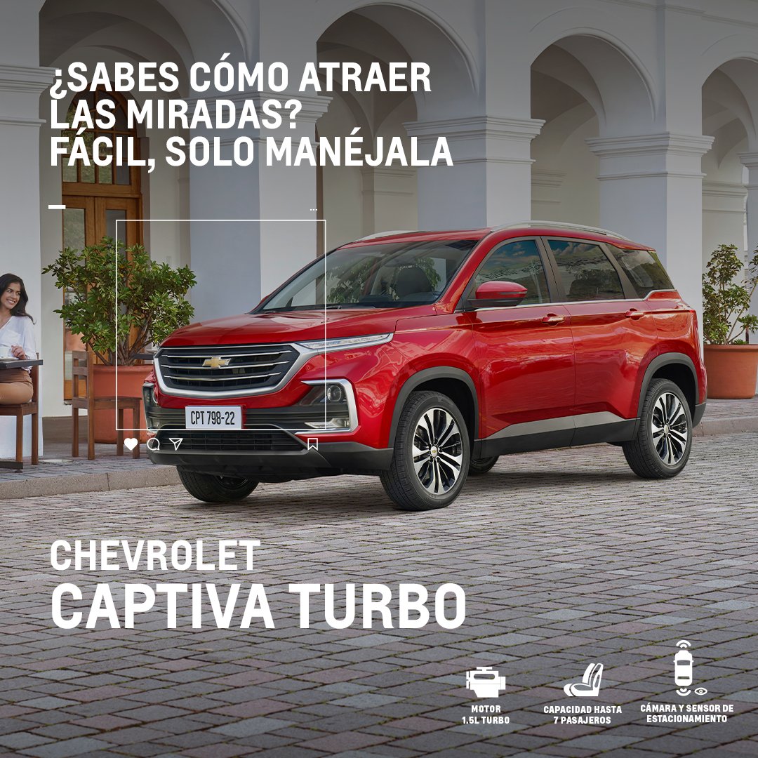 Te van a mirar con tu Chevrolet Captiva y lo vas a disfrutar. 😏