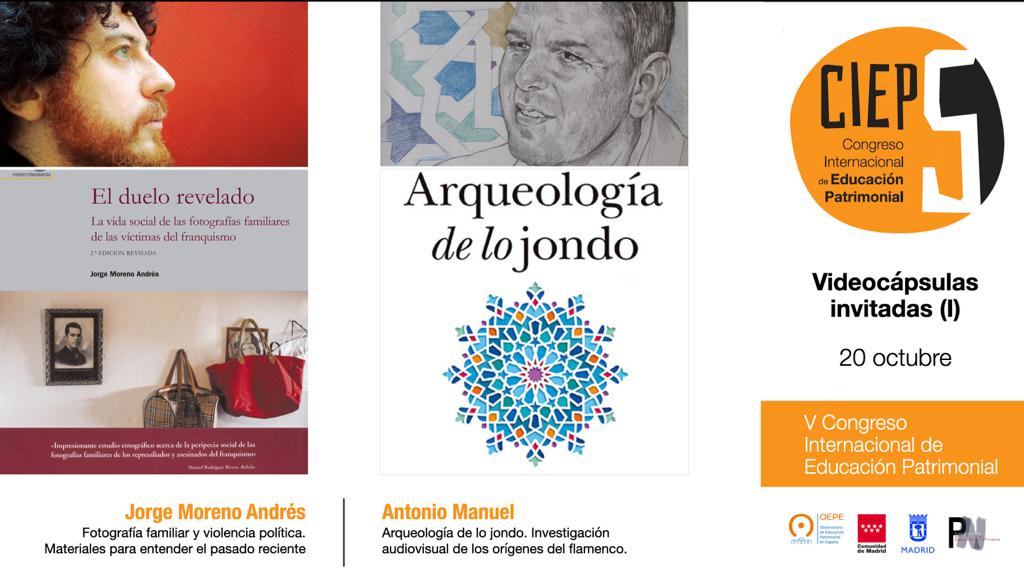 Por fin #vuelvenlosabrazos... ¡¡¡Es octubre!!!

Comenzamos presentando las videocápsulas patrimoniales de Jorge Moreno Andrés <a href="/JMAndres1981/">Jorge Moreno Andrés</a> (UNED), y Antonio Manuel @antoniomanuel_ (UCO).

#CIEP5 <a href="/OEPEproyecto/">OEPE</a> <a href="/PatrimonioCM/">Patrimonio Histórico y Archivos▪️Comunidad Madrid</a> <a href="/MADRID/">Ayuntamiento Madrid</a> <a href="/ipcepatrimonio/">Instituto del Patrimonio Cultural de España</a> #EdPatrimonial #ComunidadesCIEP