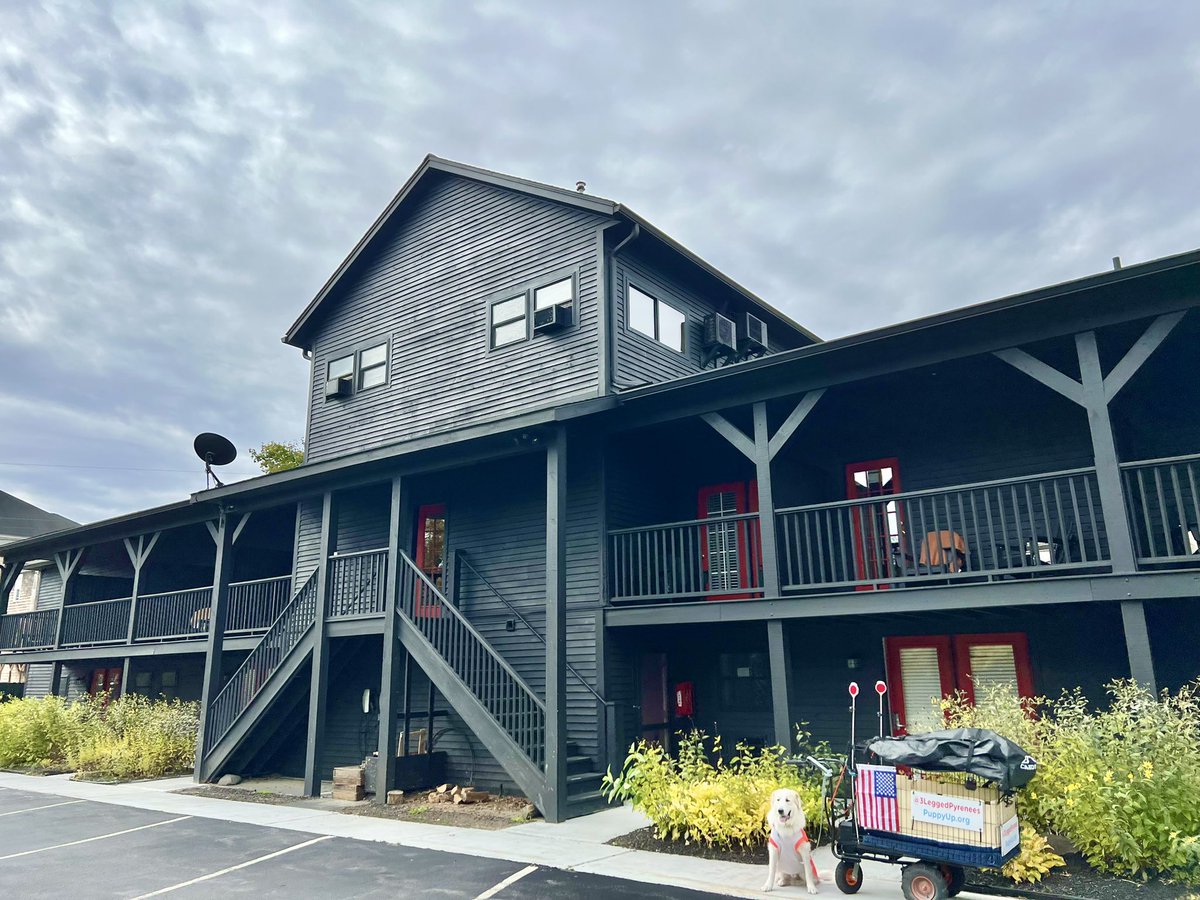 Most never witness the beauty of #TrailMagic. Its the mercy of the road &amp; those that live along it. The Alpine Lodge in North Creek took in a sick stranger w a 3 legged dog not knowing anything about us. The kindness of this place &amp; people carried us thru a tough stretch  #Walk3