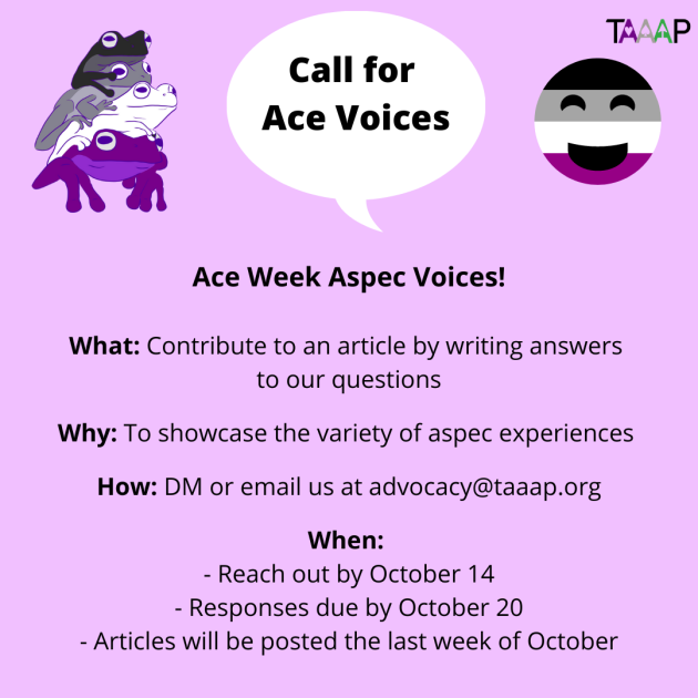 The Ace and Aro Advocacy Project tweet media