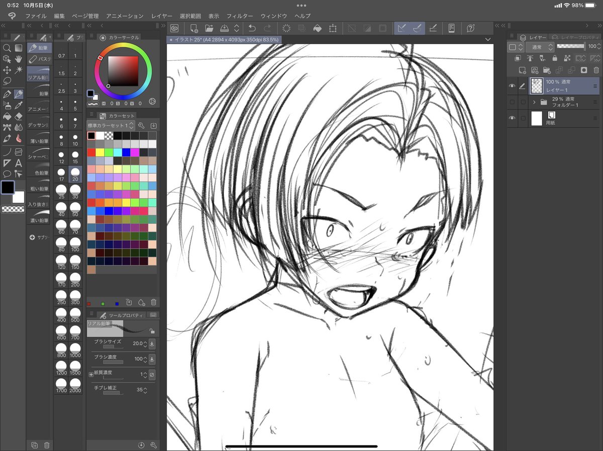 フキちゃん・・・(ラフのラフ) 