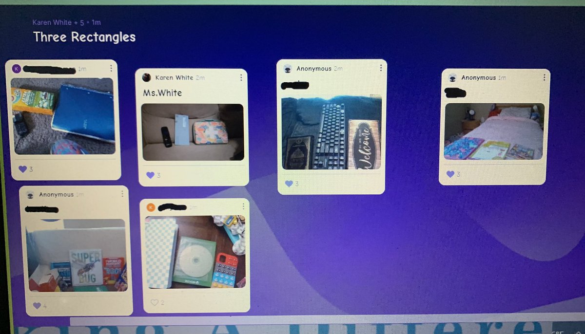 mswhiteTeachATL's tweet photo. 🔳 scavenger 🔍 for area and perimeter with @padlet !@Atlanta_Virtual #virtuallyengaging #sharingwithpadlet https://t.co/P8gC0iqVce