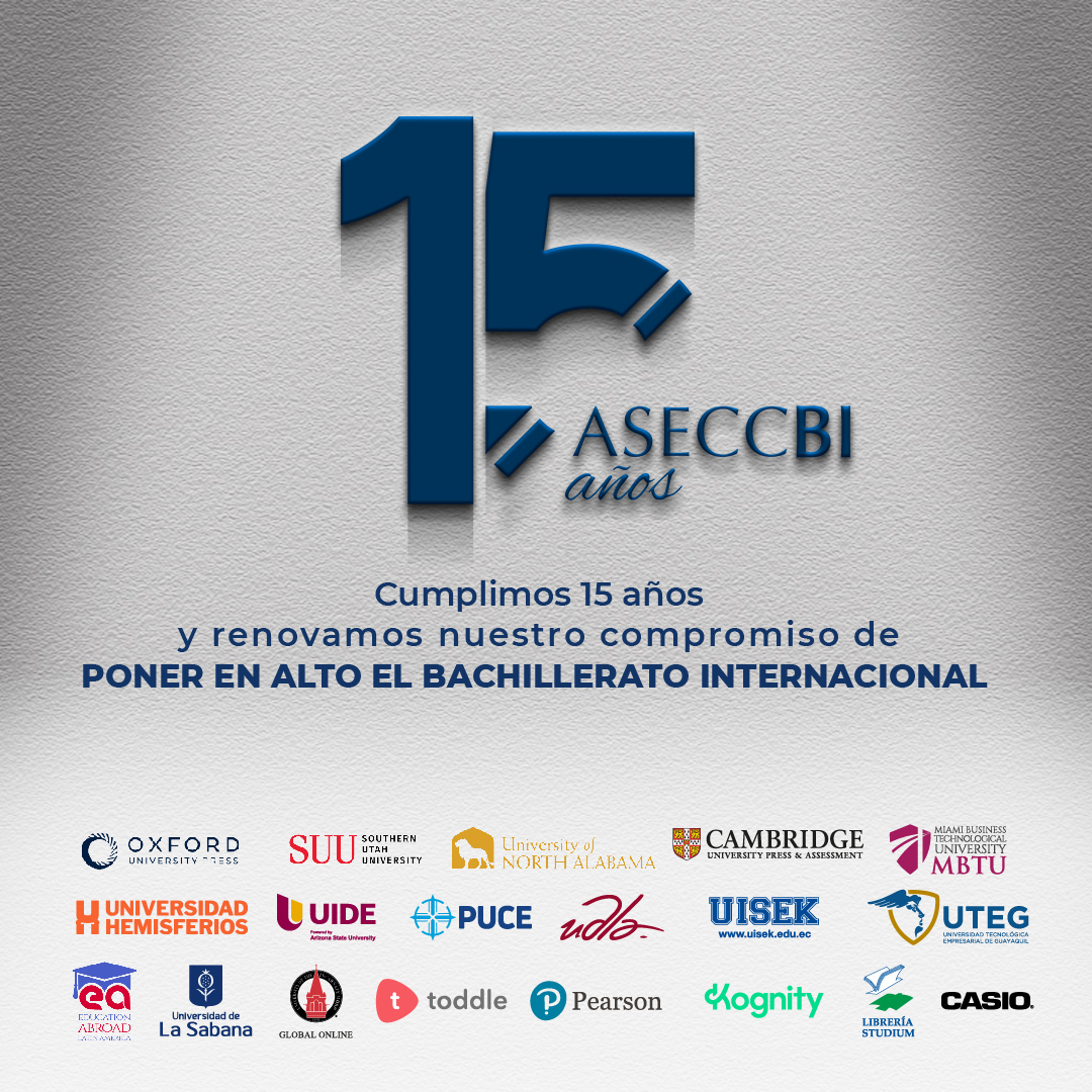 ASECCBI's tweet photo. #Aniversario15 l 🌎 Son 15 años de mantener el firme objetivo de cultivar mentes capaces de crear un mundo mejor, fomentando bases con metodologías innovadoras en la educación internacional 📚. Es un honor que nos acompañen en esta ardua y gratificante labor. https://t.co/BunlV6Mriw