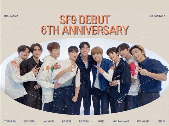 JJONGFantasy's tweet photo. @SF9official
벌써 데뷔한 지 6년이 지났네요. 데뷔 6주년 축하해요 
우리가 서로의 인생에 들어온 지 벌써 6년이 되었어요. 
그것은 정말 운명이다.
멋진 6년 동안 SF9에 감사드립니다. 
항상 사랑합니다
수고 많으셨습니다 
영원히 함께하자~우리 
#SF9_6th_forever #셒구가_선물해준_6년의_행복 https://t.co/05gJlLkVKZ