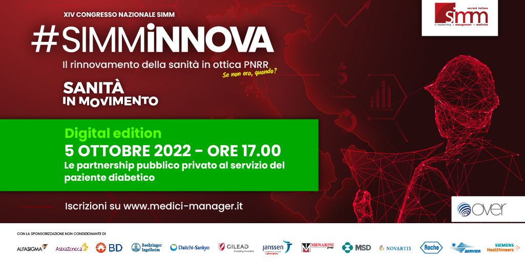 Over (@overeventi) on Twitter photo Domani❗️#SIMMINNOVA, il rinnovamento della sanità in ottica #PNNR.
Un Webinar condotto da <a href="/AltiniMattia/">mattia altini</a> con Enrico Desideri e Paolo Di Bartolo.
Iscrizioni aperte sul sito <a href="/Medici_Manager/">Medici Manager SIMM</a>: bit.ly/3TcsaHh Domani❗️#SIMMINNOVA, il rinnovamento della sanità in ottica #PNNR.
Un Webinar condotto da <a href="/AltiniMattia/">mattia altini</a> con Enrico Desideri e Paolo Di Bartolo.
Iscrizioni aperte sul sito <a href="/Medici_Manager/">Medici Manager SIMM</a>: bit.ly/3TcsaHh
