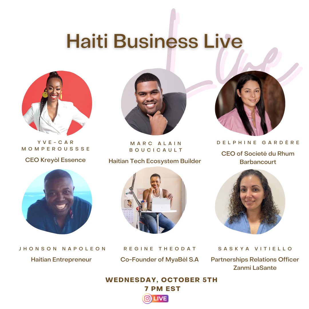 Join tomorrow on @kreyolessence IG for a virtual hour- long talk discussing the current state of Haiti, the struggle of Haitian business owners and entrepreneurs, and the roles the diaspora and NGOs play.