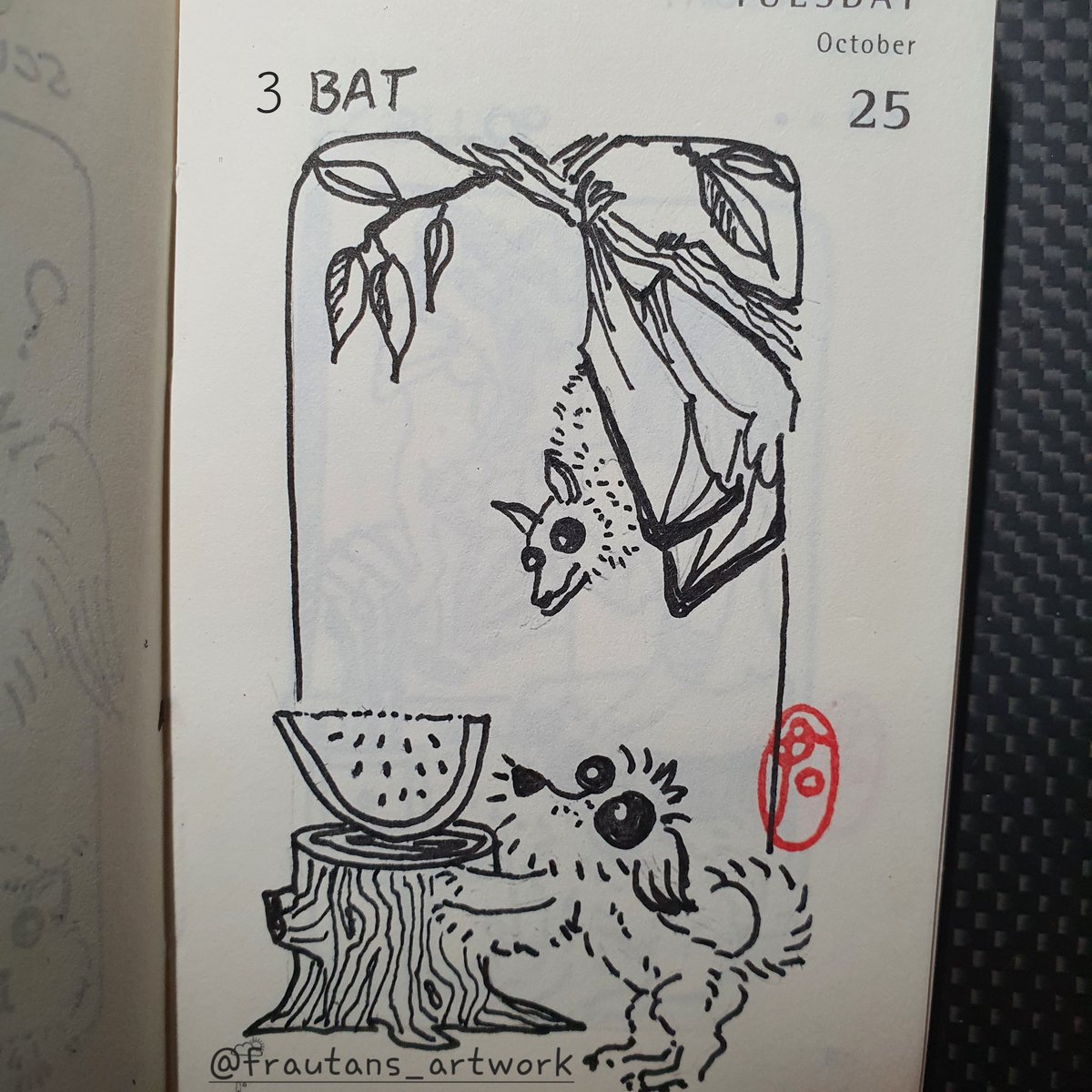 FrautansArtwork's tweet photo. Day 3-Bat
#inktober2022 #Inktober #inktober2022day3 https://t.co/swCrjr0Tj6