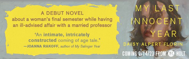 MacmillanLib's tweet photo. Join @daisy_florin in conversation with editor Caroline Zancan and cover art director Nicolette Seeback about the making of her upcoming book, MY LAST INNOCENT YEAR--register now! 👉 https://t.co/vVzRsPiFDa #colldev #readadv #librarians https://t.co/H7BNEMMJjz