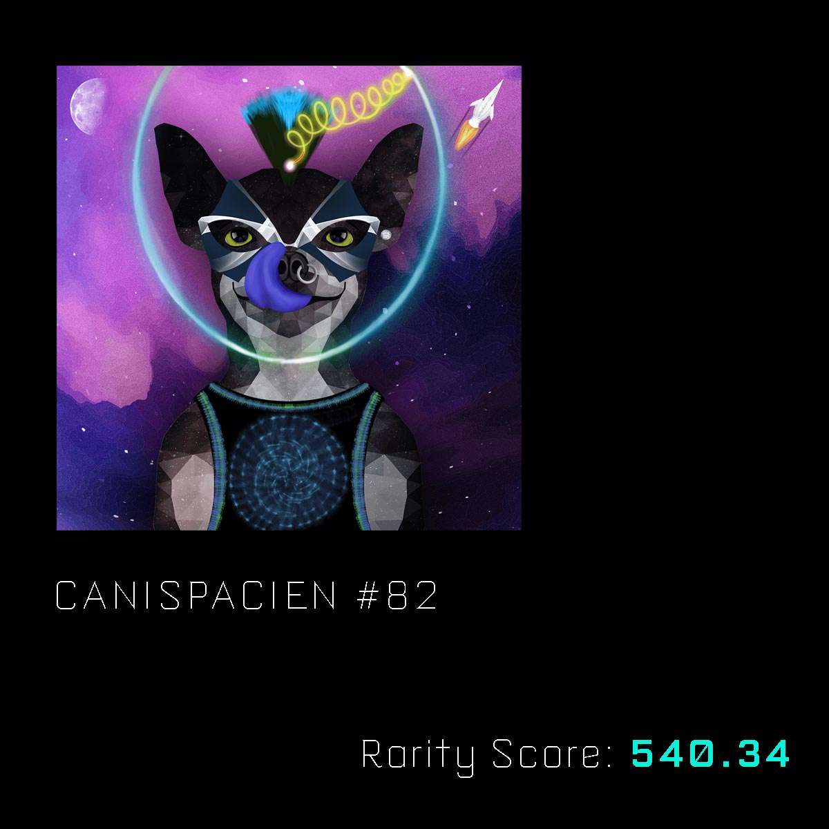 HSpacienNFT's tweet photo. CaniSpacien #82
Rarity Score: 540.34

#raritytools #nft #rarity https://t.co/DDsr8MtR0A