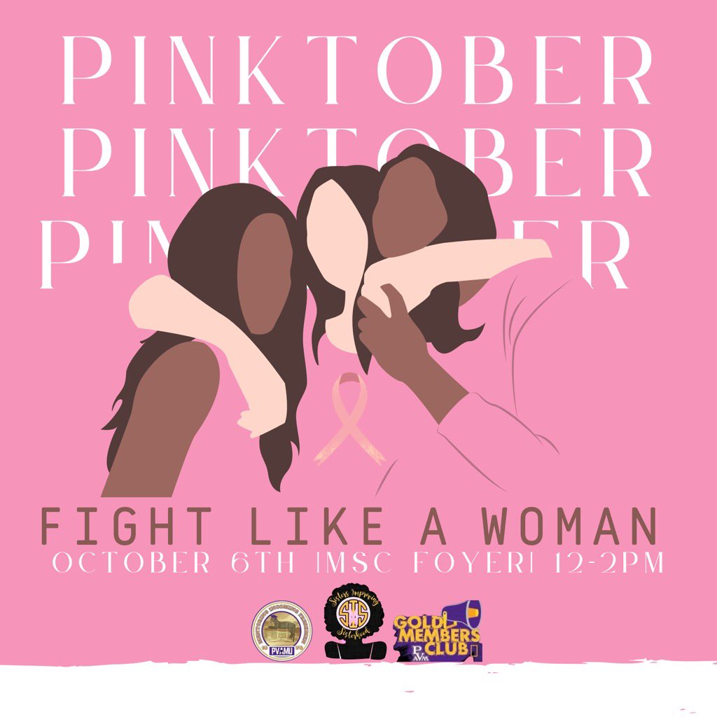 Join SiS✨ as we kick off #Pinktober💗by learning what’s it’s like to #fightlikeawoman ! 🎗️💞

You will given the chance to write notes or letters to a loved one who has been diagnosed with Breast cancer. Meet us in the MSC from 12-2!
