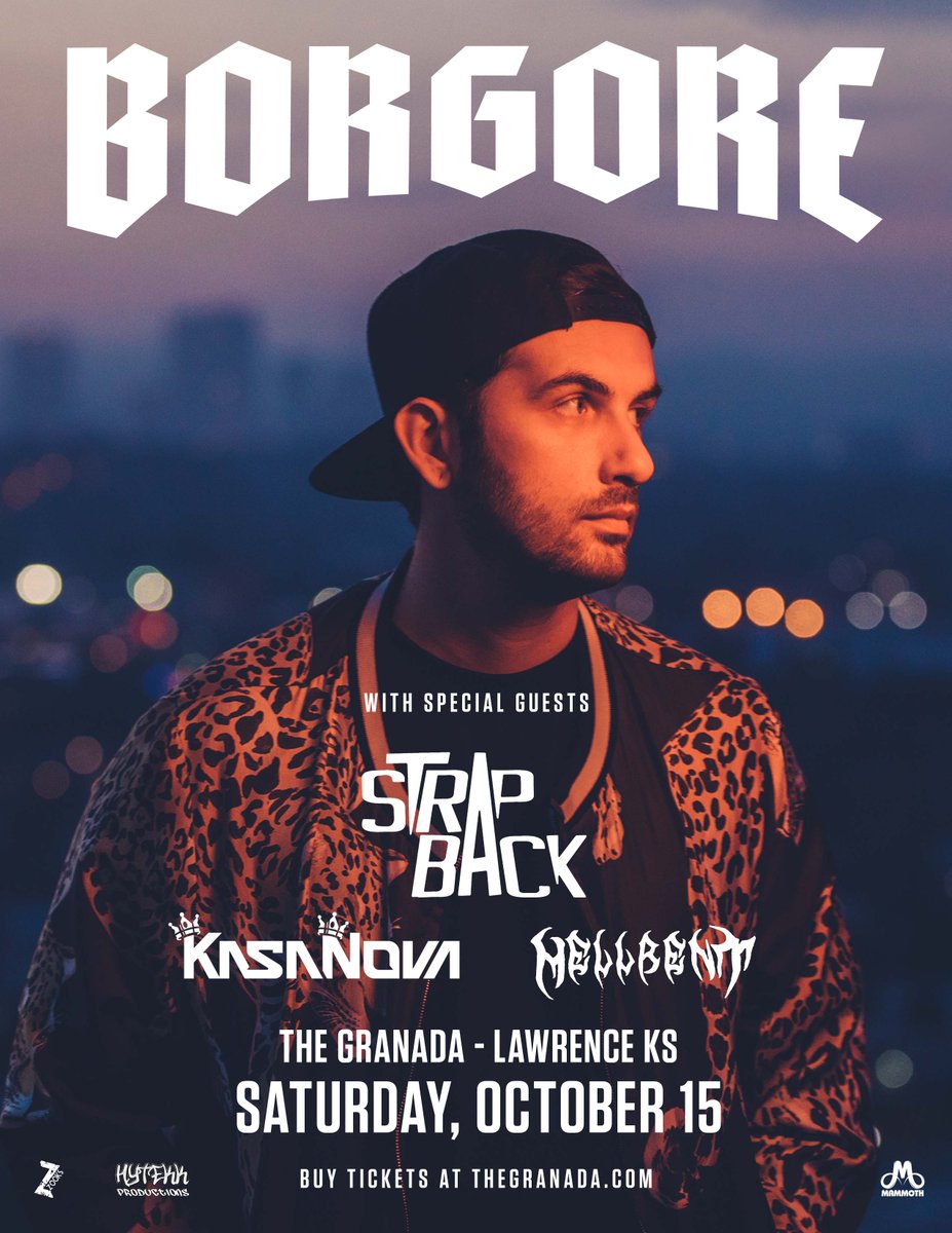 ZOOKSProduction's tweet photo. Please welcome sTrap Back, Kasa Nova, and Hellbent to next Saturday's show with Borgore at The Granada! ☠
.
Tickets: https://t.co/77U0RWM3bK 🎟 https://t.co/5vAfUUWdS7