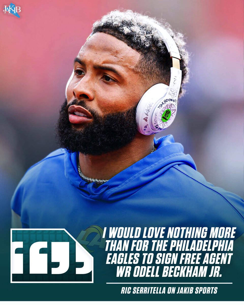 JAKIBSports's tweet photo. Should the #Eagles try to sign OBJ? 👀

#FlyEaglesFly https://t.co/iERJwJLaZC
