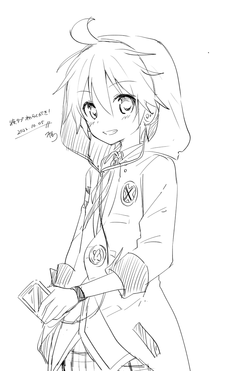 液タブ届いたので落書き
フード被りホワイトエッジくん 