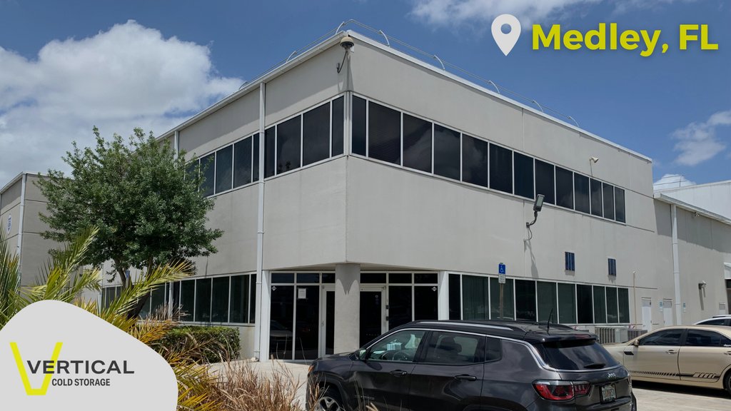 VerticalCold's tweet photo. Learn about our Medley, Florida Facility 🏢❄️ If you're in the business of food storage and delivery, our Vertical Cold Storage warehouse is a prime choice. 

We are currently looking to expand our team! 📢🚨 

👉🏼 https://t.co/ZPRQClRNZW https://t.co/xVeGFb93jw
