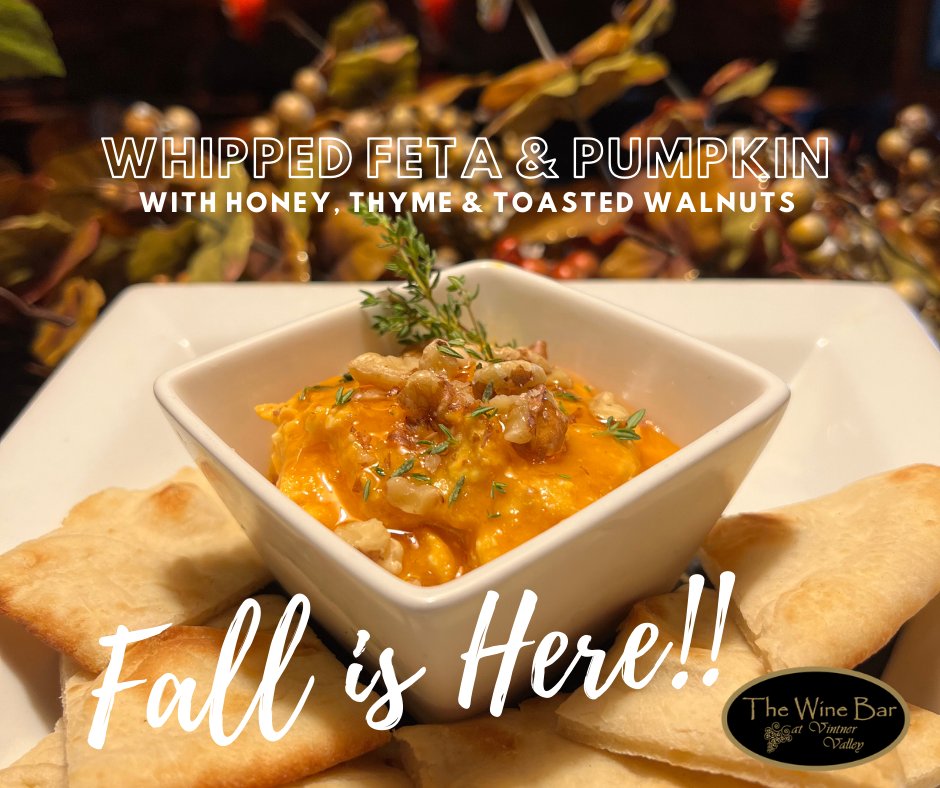 VintnerValley's tweet photo. FALL IS HERE!  Where are you? 
We're taking Pumpkin season to the next level and it's DELICIOUS!
Don't miss this this feature!

Happy Hours Mon-Fri 4-6pm
BRUNCH every Saturday and Sunday 10-2pm https://t.co/smZQqn3622