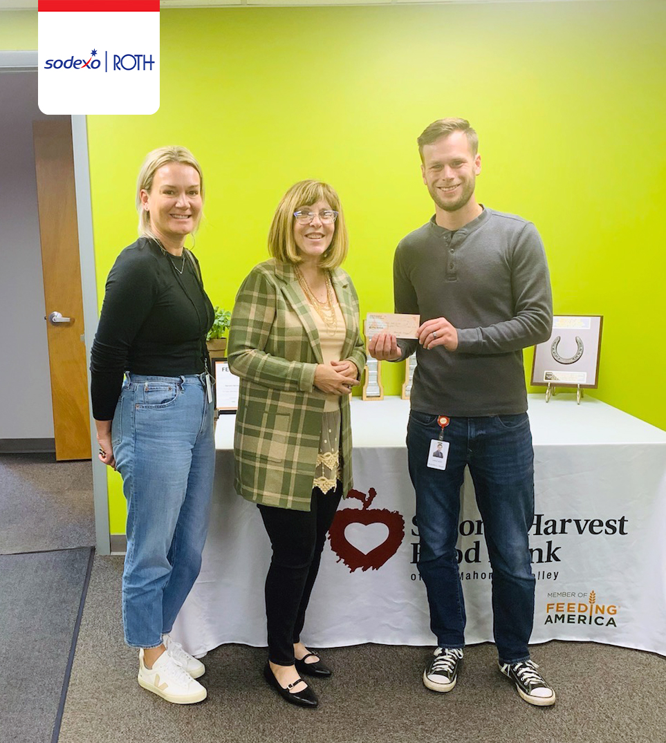 🍽 We did it! 🍽

Due to the generosity of our clients, employees, and vendors, The Sodexo Roth Volunteer Group dropped off a check for $925.00 to Second Harvest Food Bank of the Mahoning Valley.

#communityimpact #foodbankvolunteers #employeeappreciation