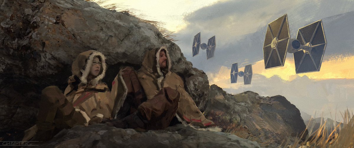 StarWarsAndor's tweet photo. Critics are calling #Andor “a bold, new, and exciting era for Star Wars.” Check out concept art from Andor, now streaming only on @DisneyPlus. https://t.co/ciNUXXZbE8