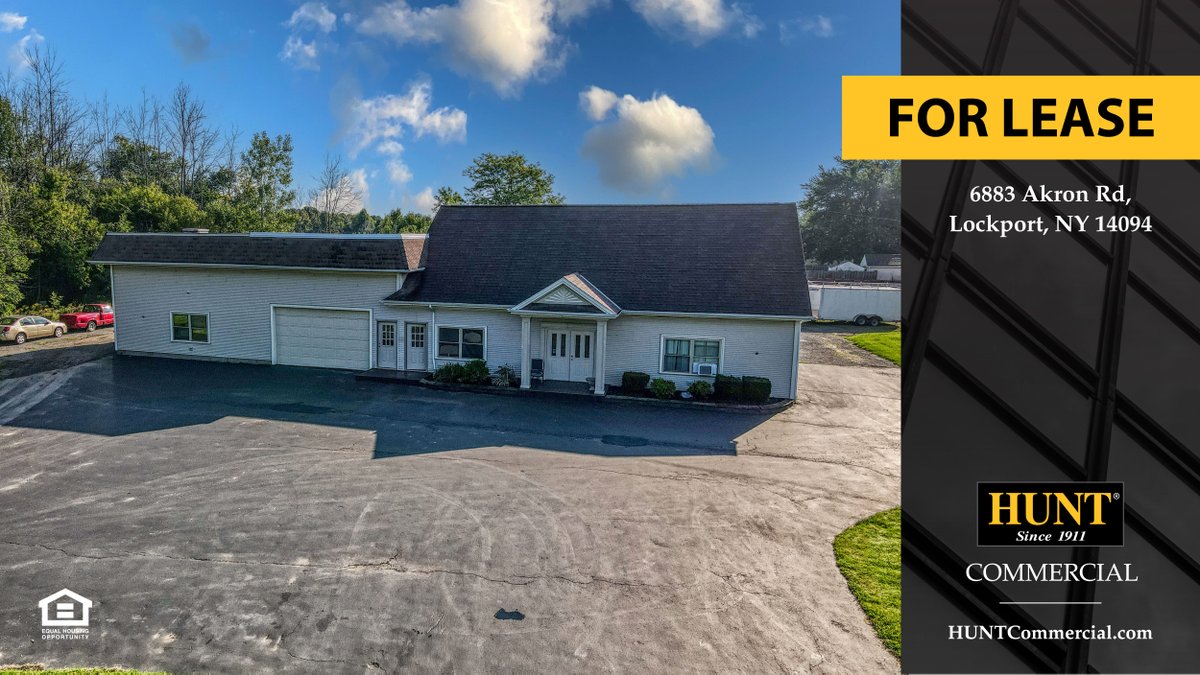 HuntCommercial's tweet photo. For Lease! 

Warehouse space that includes an office and second-floor storage! This 3,800 square-foot building sits on a spacious corner lot from Transit Road!

To see more details, click here: https://t.co/rUYn5MCcuz https://t.co/lxDeSBuGbU