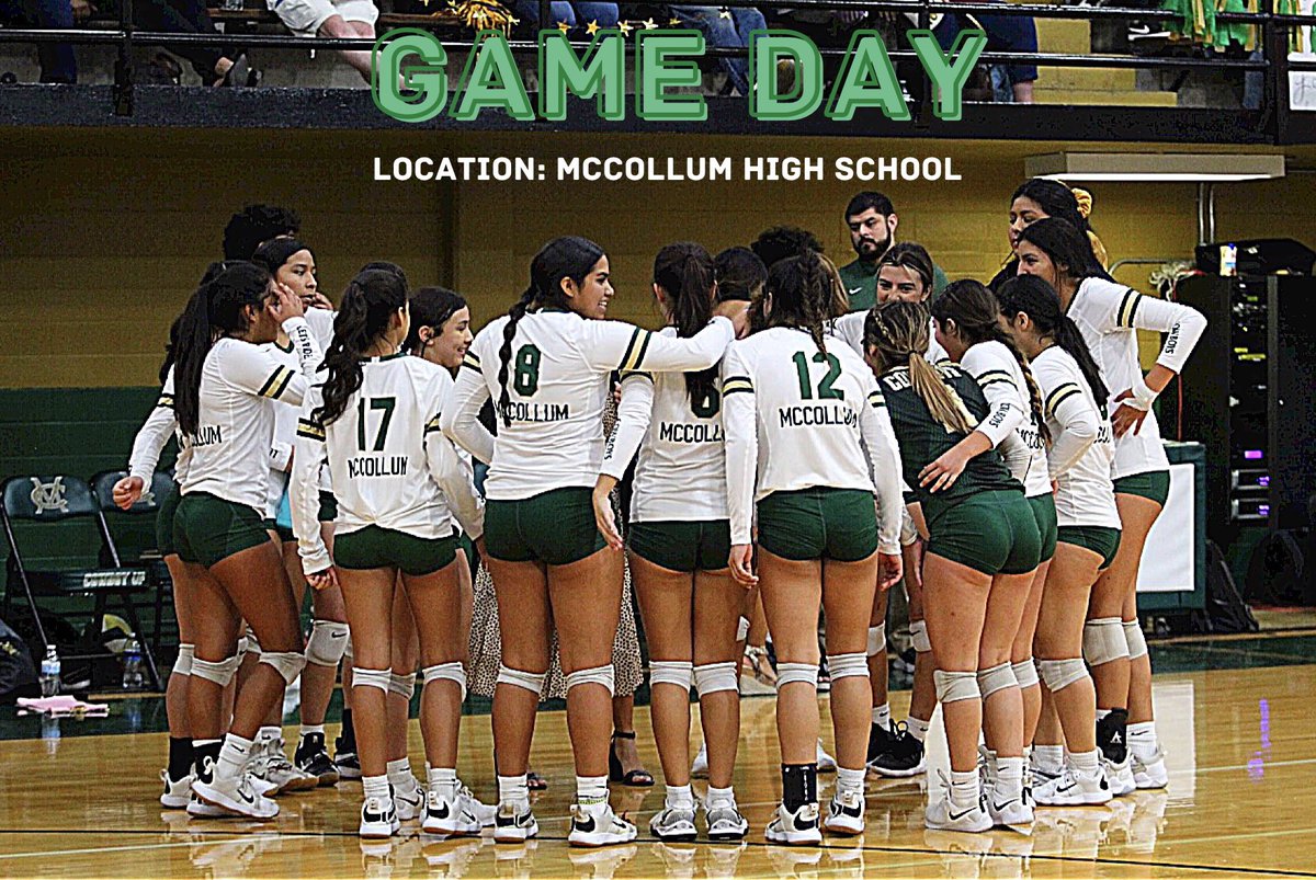 Come out &amp; support your MC Volleyball team as they take on the Titans! 

⏰: 
Freshmen Green: 5PM 
Freshmen Gold: 6PM 
JV: 5PM 
Varsity: 6:30PM