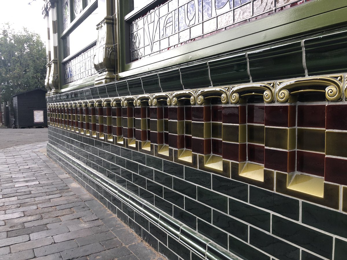 CDJackfield's tweet photo. The @BCLivingMuseum recreation of Elephant & Castle, an iconic Edwardian pub demolished 21 years ago, is now open to the public. Completely built from scratch, featuring handmade tiles produced at our 150-year old factory.
#handmadetiles #pubtiles #pubdesign #tilesontuesday https://t.co/VBrBXNdJNB