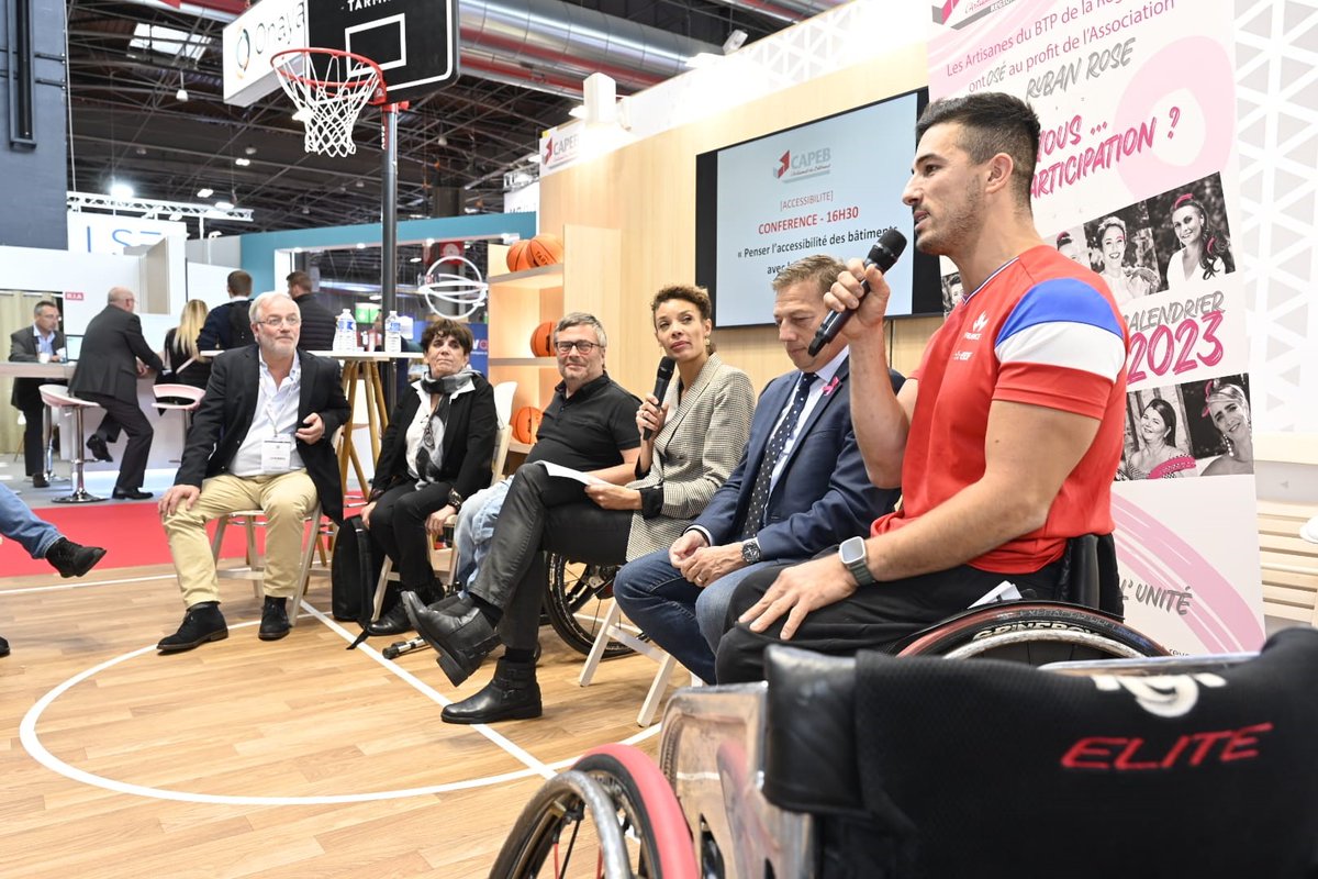 #Batimat2022 🔙 Retour sur la conférence "Penser l'#accessibilité des #bâtiments avec les artisans" en présence de Guislaine Westelynck de la <a href="/FFHandisport/">FFHandisport</a>, <a href="/reponcapeb/">Jean-Christophe Repon</a>, <a href="/dejoie22/">Vincent DEJOIE</a>, Guy Tisserant et <a href="/sofyanemehiaoui/">Sofyane Mehiaoui</a>.
+ d'infos 👉 bit.ly/3VcogzU