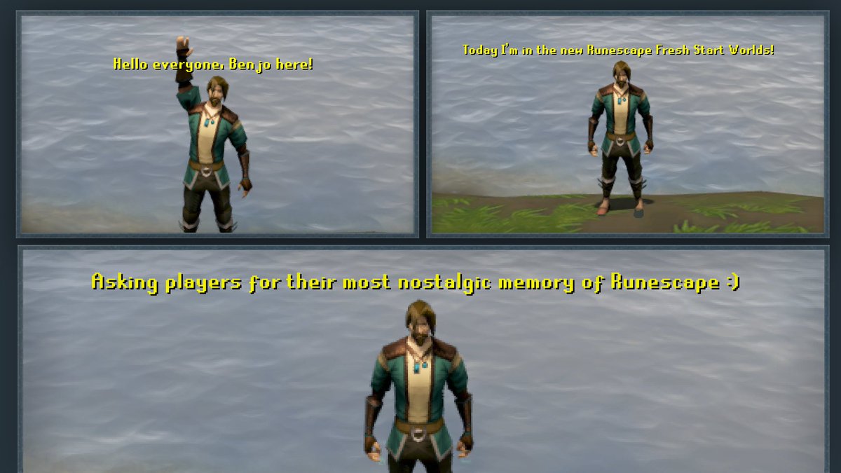 RuneScape's tweet photo. A trip down memory lane...

Credit: @Benjo_RS 

#runescape #throwback https://t.co/06Po2vYlnN