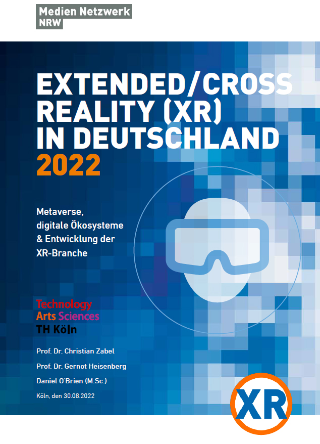 Gleich im Stream PRÄSENTATION DER XR STUDIE 2022. In unrihigen Zeiten sind wir sehr gespannt über die Entwicklung der Bestandsdaten und des Geschäftsklimas. Der Stream starte um 18:15 youtube.com/watch?v=Uufhut… Die Studie kann man downloaden unter medien.nrw/studien-2/