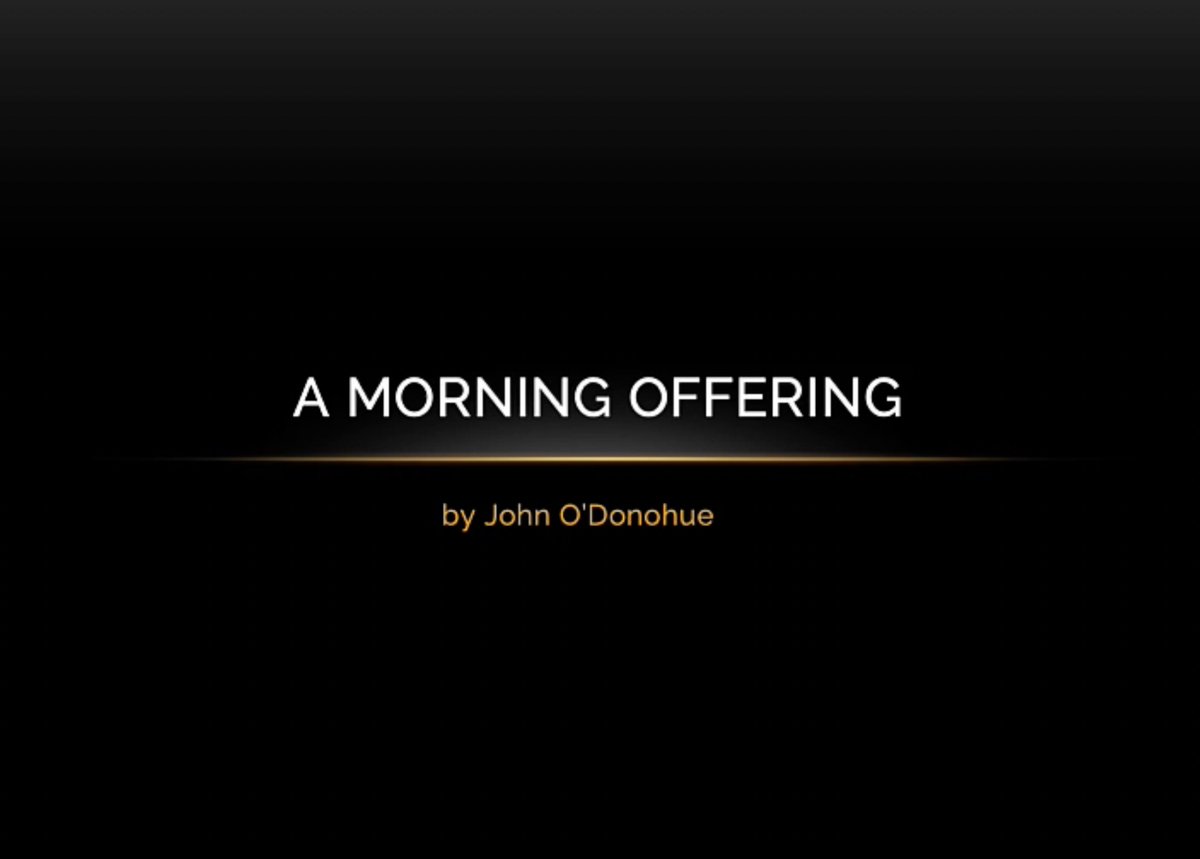 RussPowell's tweet photo. A morning meditation from one of my favorite poets, John O'Donohue. #poetry #meditation #verbalcuppajoe
https://t.co/YilVVMtayA https://t.co/yPlrHhPq7z