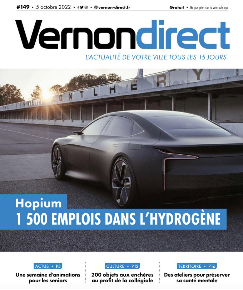 VilledeVernon's tweet photo. 📣 Vernon Direct n°1️⃣4️⃣9️⃣ est en ligne !
🔹 A la Une : @hopiumofficial - 1️⃣5️⃣0️⃣0️⃣ emplois dans l’hydrogène 🏁
👉 À lire dans sa version numérique dès maintenant : https://t.co/fj75E1Eg3E
#VernonDirect https://t.co/zpAafwC38e