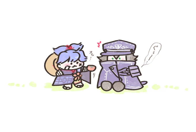 小夜ぴと水心子くん 